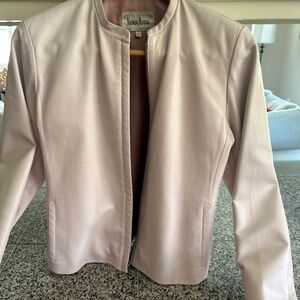 Super cute pink leather jacket